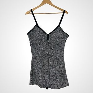 Sea & Sand Beachwear Swimsuit Dress One Piece V-Neck‎ 22W